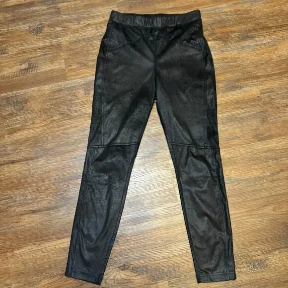 Free People Midnight Vegan Suede Skinny Pants leggings size SMALL - Picture 9 of 10
